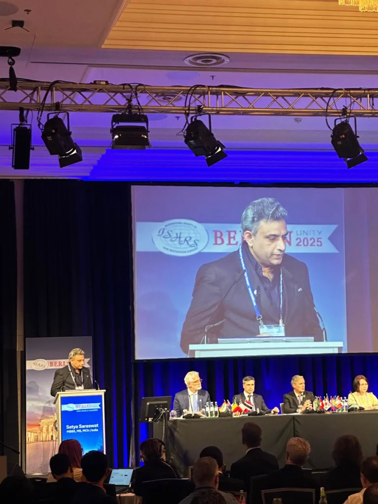 Dr. Satya Saraswat Presenting Study on AI in Hair Transplantation